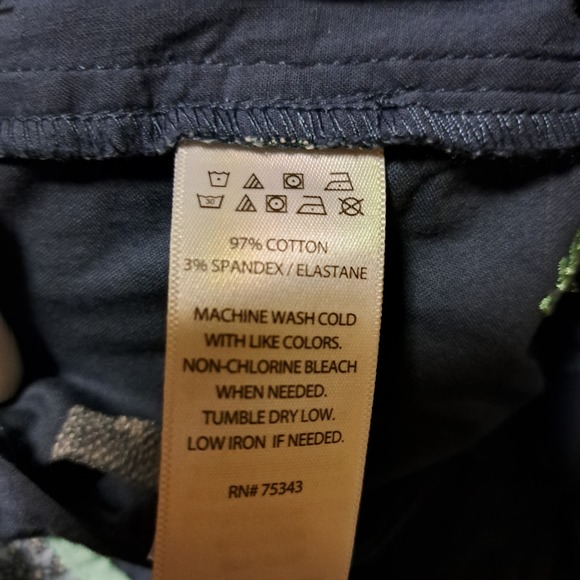 Cambridge Navy Blue Shorts Lime Embroidered Bicycles 12 - Picture 10 of 12